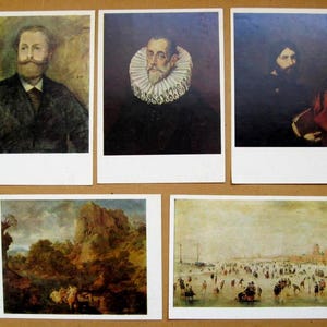 Vintage Postcard Set – Pushkin State Museum of Fine Arts, Moscow, 1978, Complete 14 Pieces
