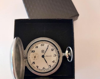 Molnija Pocket Watch: Vintage USSR Mechanical Watch