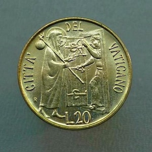 Vatican 20 Lire Coin 1981 – Jesus and Simon of Cyrene