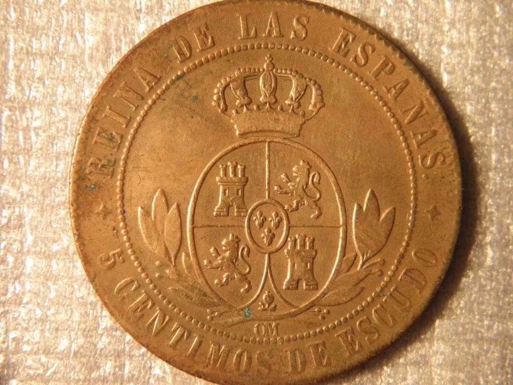 スペイン 5 センティモス コイン – 1868 (レア) - Etsy 日本