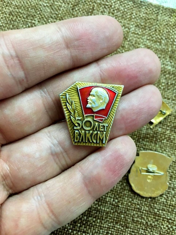 ビンテージ ピンバッジ ソビエト連邦 ソビエト ヴィンテージ バッジ セット ピン 6 個 コムソモール