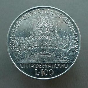 Vatican – 100 Lire Coin – 1962 – Pope John XXIII – Second Vatican Council