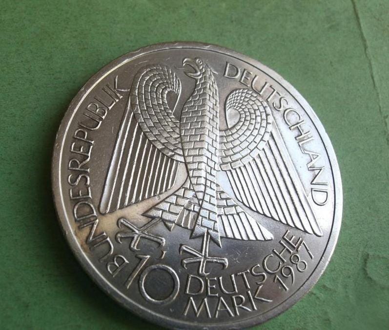 西ドイツ 銀貨 – 10マルク 1987年 – ベルリン750周年 – 西ドイツ記念