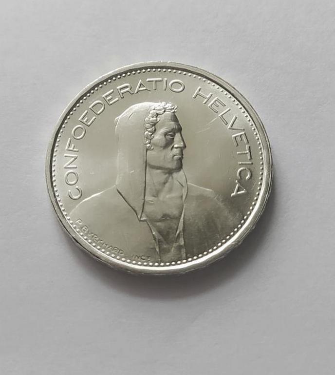 1966年 スイス 5フラン銀貨 – ヘルベティアデザイン - Etsy 日本