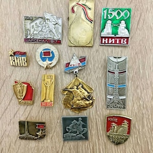 Kyiv Heritage Collection - Set of 12 Soviet-Era Badges