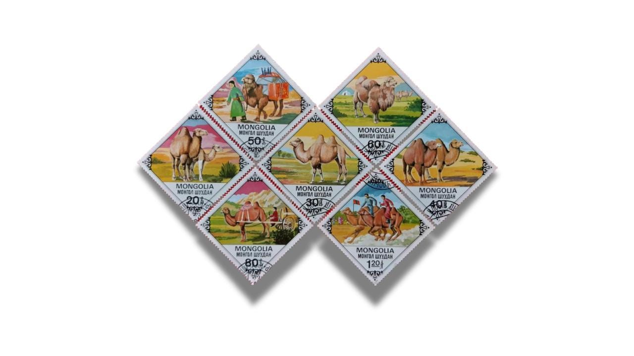 1978年モンゴル切手 – ラクダシリーズ全集 - Etsy 日本