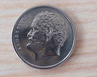 Vintage 10 Drachma Coin 1988 Greece – Archimedes Commemorative