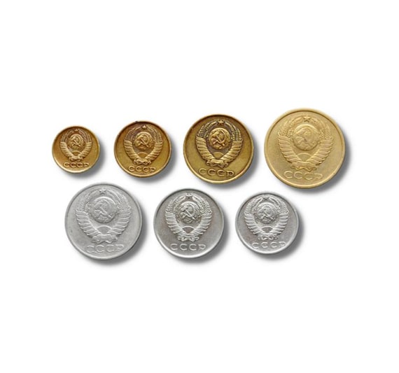 ソ連 CCCP コペイカ コインセット 1965年 1980年ソ連硬貨の年次