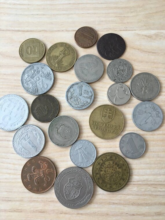 World Coins Treasure Lot - 70-80 Years Old Numismatic Marvels - Etsy