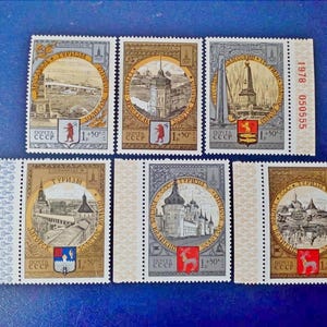 USSR Stamps, 1978 – Tourism on the Golden Ring, Set of 6
