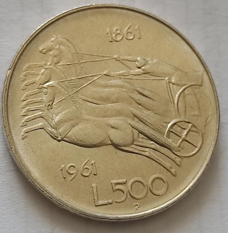 1961 italy 500 lire Italia
