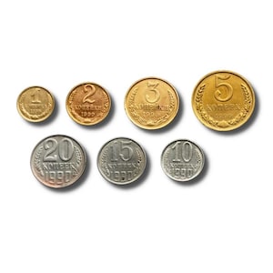 1990 Complete USSR Coin Collection – Full Set of 1 to 20 Kopecks