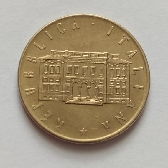 希少1981年 イタリア 200リラ 硬貨 ヴィンテージ イタリア 200リラ硬貨 — 1981年 | FAO「世界食料デー