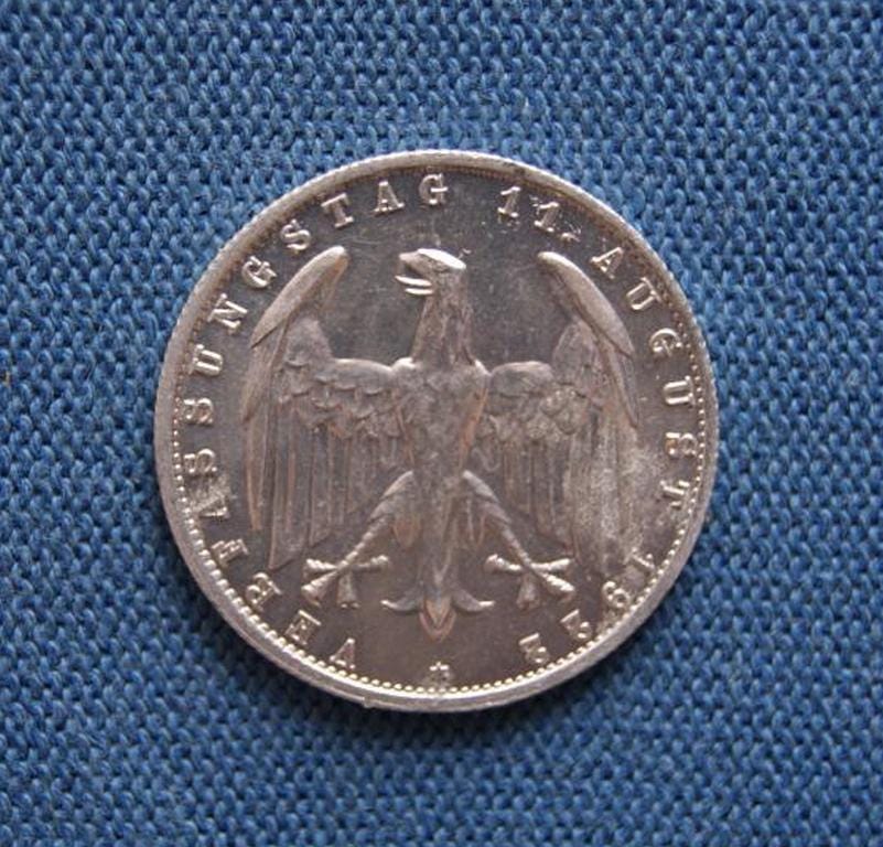 ドイツ 3マルク 1922年 – ワイマール共和国アルミニウム貨幣 - Etsy 日本