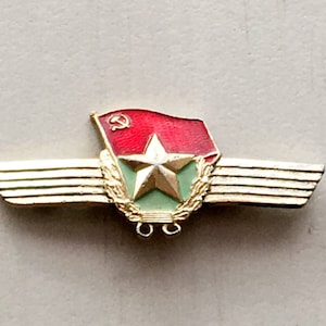 Distintivo militare vintage dell&#39;URSS - 3 anni di servizio straordinario nelle forze terrestri