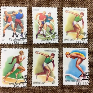 Dynamic Searches: Set of vintage sports stamps USSR 1981