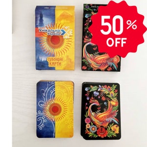 Historical and cultural souvenir decks of cards. Souvenir Ukraine Unique Ukraine and Picturesque Ukraine