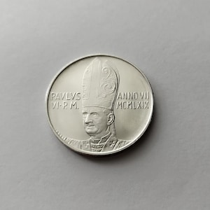 Vatican City – 500 Lire Silver Coin – 1969 – Pope Paul VI – Religious Commemorative