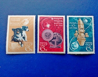 郵便切手、宇宙、8 枚セット、ソ連 1980 年 - Etsy 日本