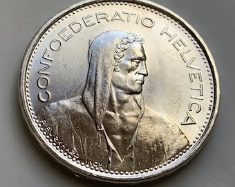 1940年 スイス 5フラン銀貨 – ヘルベティアデザイン - Etsy 日本
