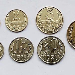 USSR Coin Set 1989 (7 Pieces)