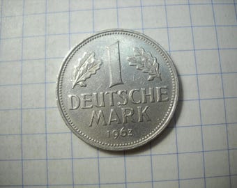Vintage FRG Germany 1 Mark Coin, 1963 J Mint – Federal Republic of Germany