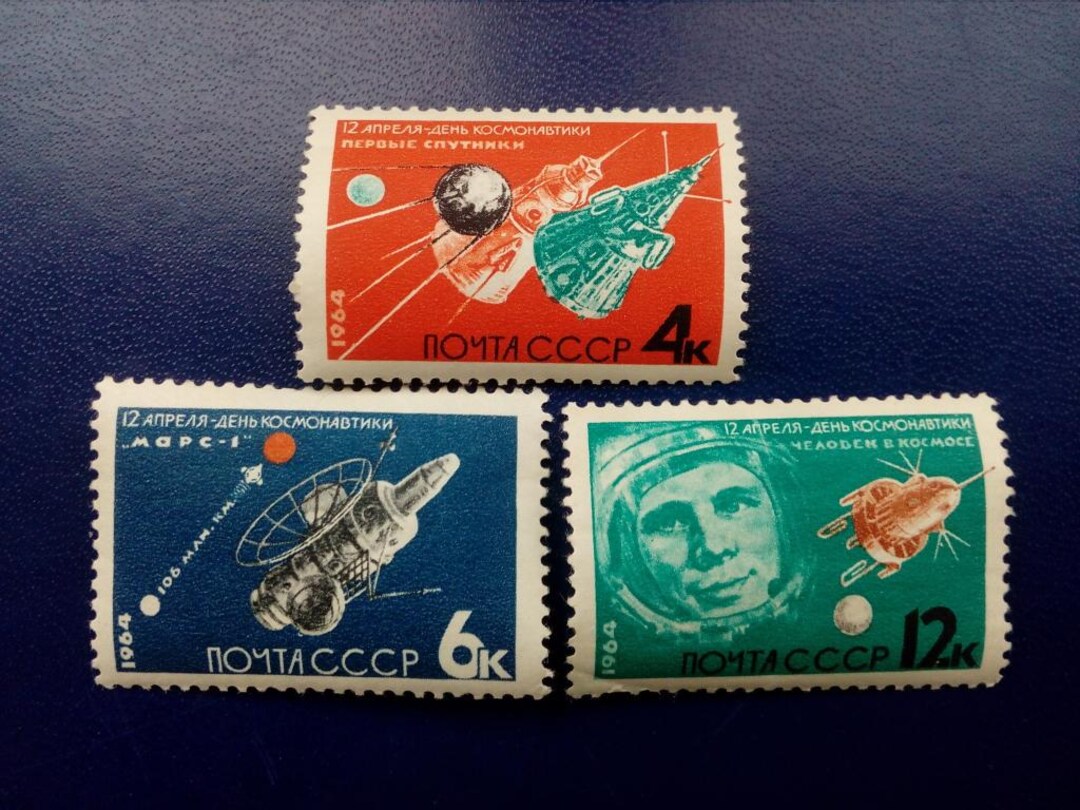ソ連 切手 ソ連の切手 1964年 – 宇宙飛行士の日、3枚セット - Etsy 日本