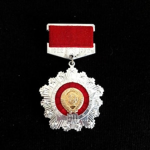 Commemorative USSR Badge: 50 Years of the USSR