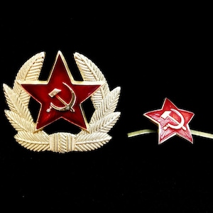Vintage USSR Pilot Cockade with Sickle and Hammer
