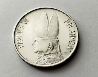 バチカン市国 – 500リラ銀貨 – 1969年 – 教皇パウロ6世 – 宗教記念