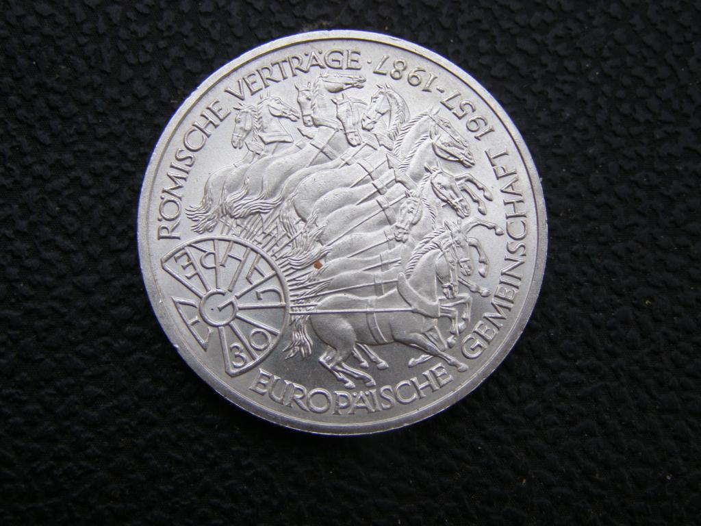 1987年 ドイツ連邦共和国 10マルク銀貨 – ローマ条約30周年記念 - Etsy