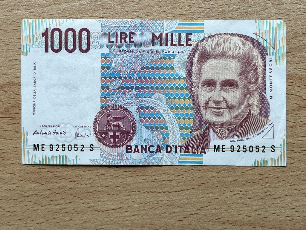 1000 lire mille - Etsy 日本