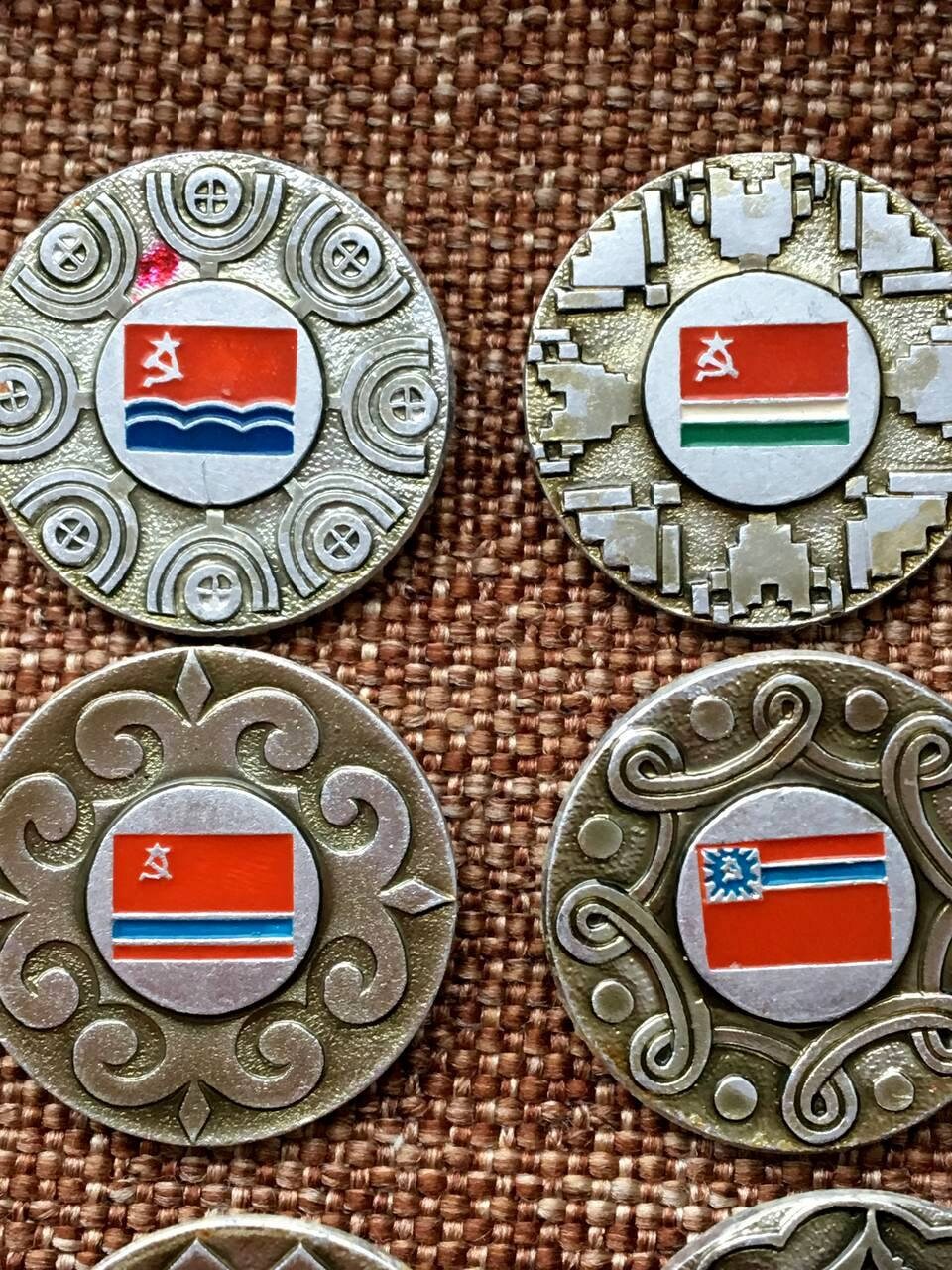 Drapeau Soviétique URSS Original Vintage - 15 Républiques En Satin 1980