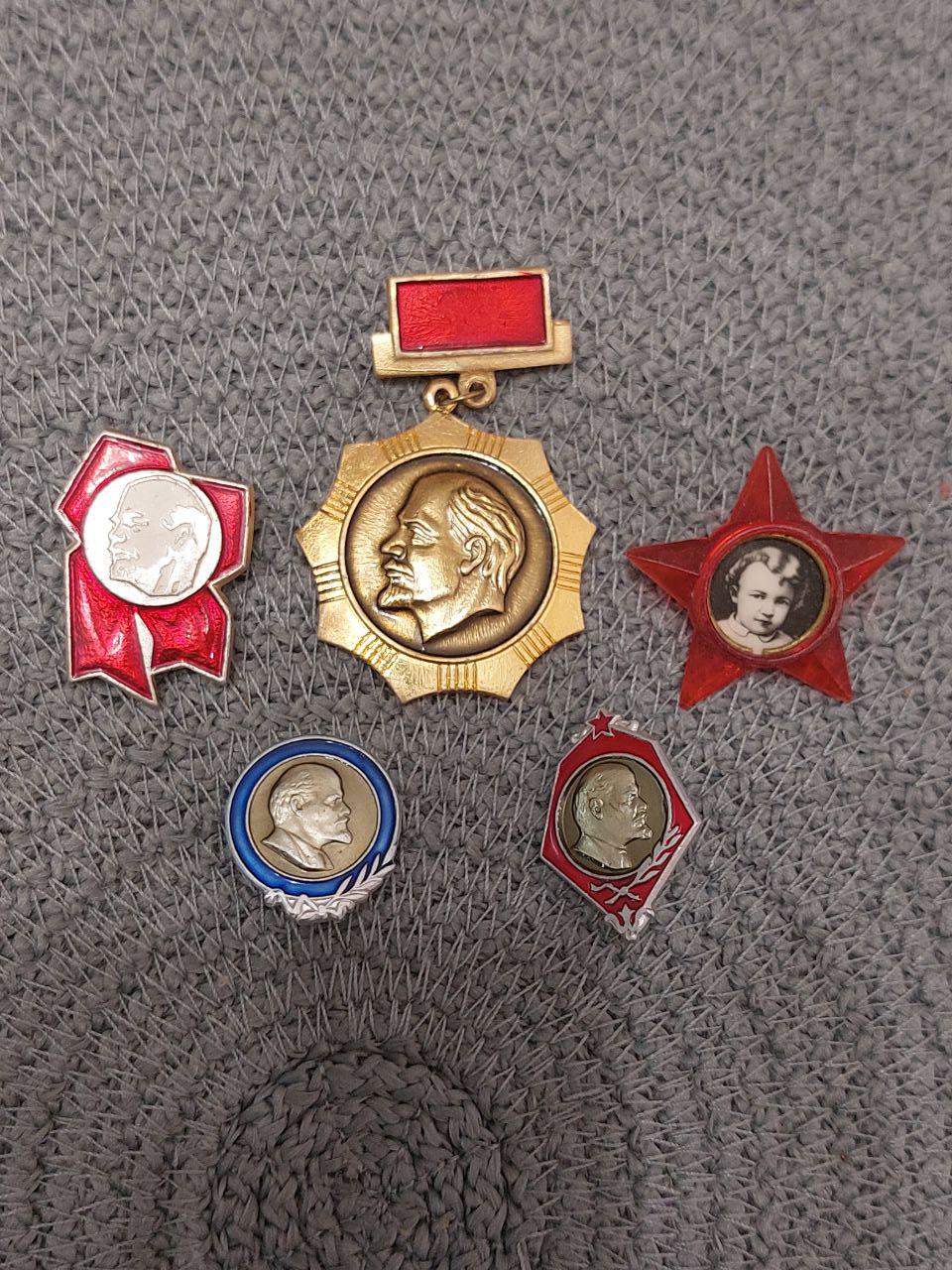 Bugle Ancien URSS Avec Bannière Lénine - Original Soviet Union - Objet De Collection Historique