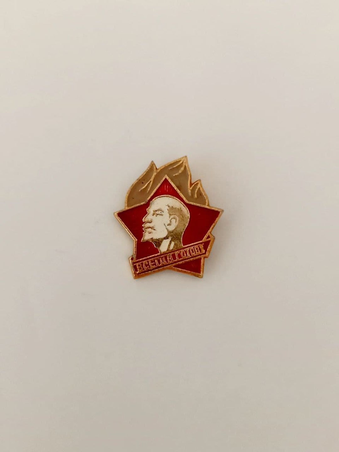 Russian Pins Vintage USSR Soviet Russian Always Ready Pioneer Pin Badge - Lenin Communist CCCP Collectible Soviet Hat Pin - Foto 6