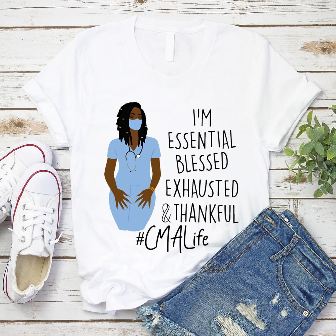 Ich bin essentiell erschöpft und dankbar CMA Leben Etsy