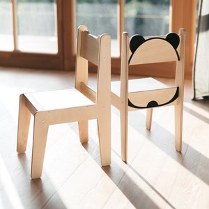 Chaise pour enfant, Chaise pour enfant, Chaise pour tout-petit animal, Chaise panda image 1