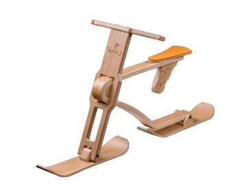 Wooden Snow Balance Bike – Winter Fun for Kids 2-5