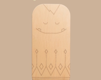 Planche d'équilibre en bois - Jeu et apprentissage durables et actifs, cadeau idéal pour les enfants énergiques, planche oscillante