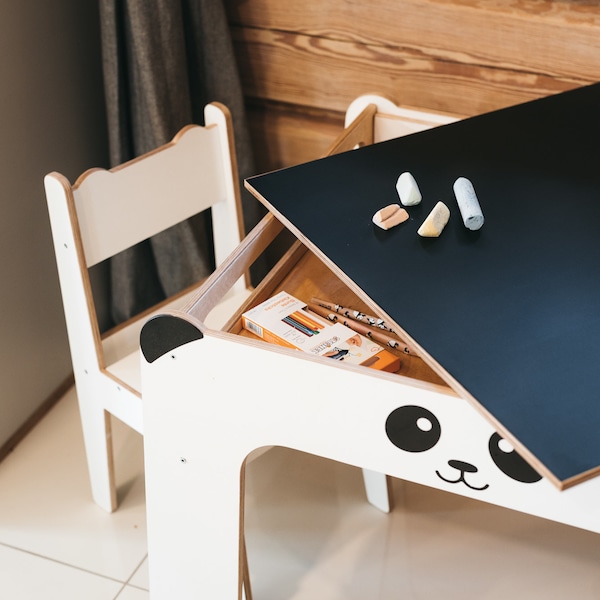 Activiteitentafel Panda Kids: montessoribord, kindermeubels multiplex