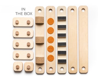 Wood Balance Beam Stepping Set – Montessori Toy for Gross Motor Skills