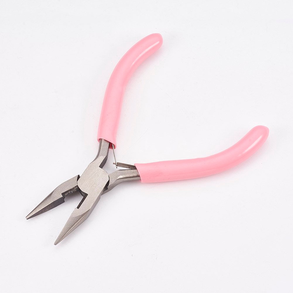 Pink Carbon Steel Jewelry Pliers Needle Nose Pliers Jump Rings Polishing Wire Bending Cutter Purple Mountain Beads Etsy