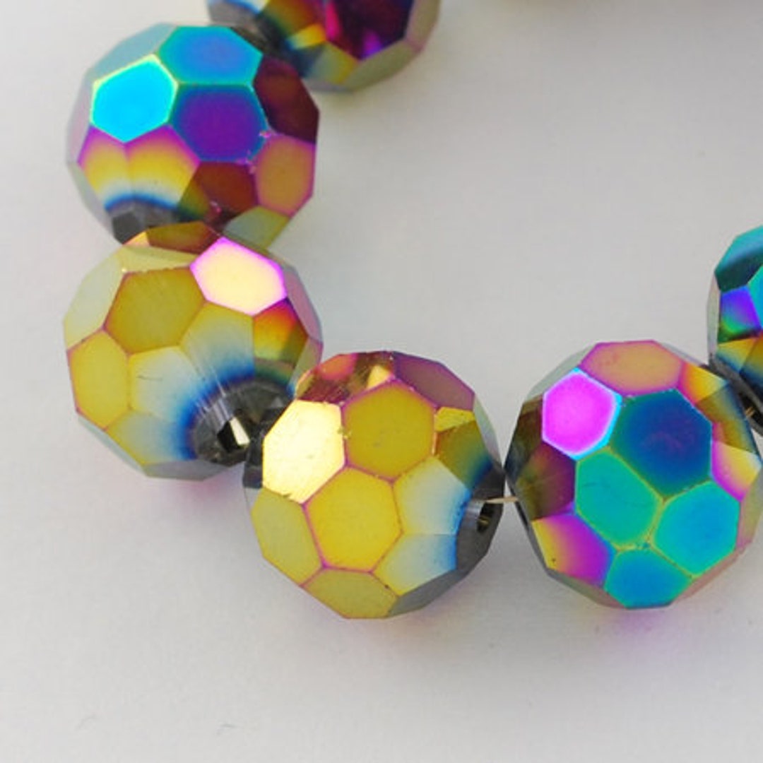 Bulk 550 Beads Multi-color Crystal 8mm Rondele Chinese Crystal