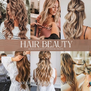10 hairstylist-presets Lightroom, haarpresets, salonpresets, modelpresets, haarstijlpresets, beautyblogger-presets, mobiele presets