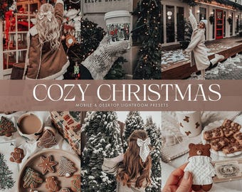 10 Cozy Christmas Presets, Warm Family Presets, Holiday Photography, Christmas Presets, Festive Presets, Mobile & Desktop, Instagram Preset