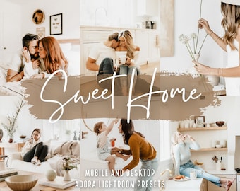 10 Sweet Home Lightroom Mobile Presets, Bright Home Presets, Clean Presets, Instagram Presets, Indoor Preset, Real Estate Filters, Desktop