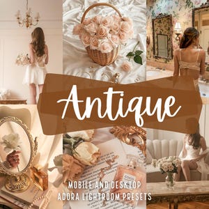 10 Antique Lightroom Presets, Vintage Mobile & Desktop Presets, Warm Cozy Blogger Instagram Presets, Iphone Presets, Influencer Preset