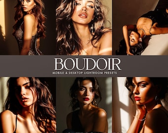 10 Boudoir Lightroom Presets, Lingerie Presets, Mobile & Desktop Presets, Instagram Presets, Luxury Blogger Presets, Boudoir Photo Filters