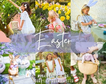 10 Easter Mobile Lightroom Presets, Bright Garden Presets, Flower Girl Blogger Presets, Spring Presets, Light Airy Presets, Instagram Preset