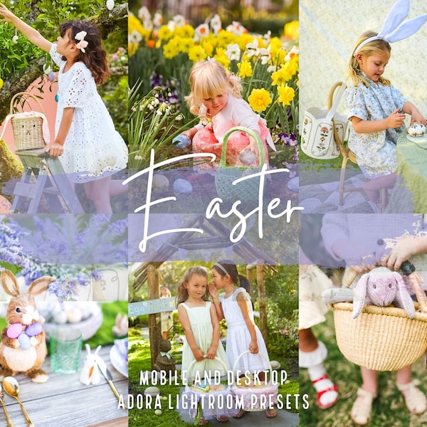 10 Easter Mobile Lightroom Presets, Bright Garden Presets, Flower Girl Blogger Presets, Spring Presets, Light Airy Presets, Instagram Preset